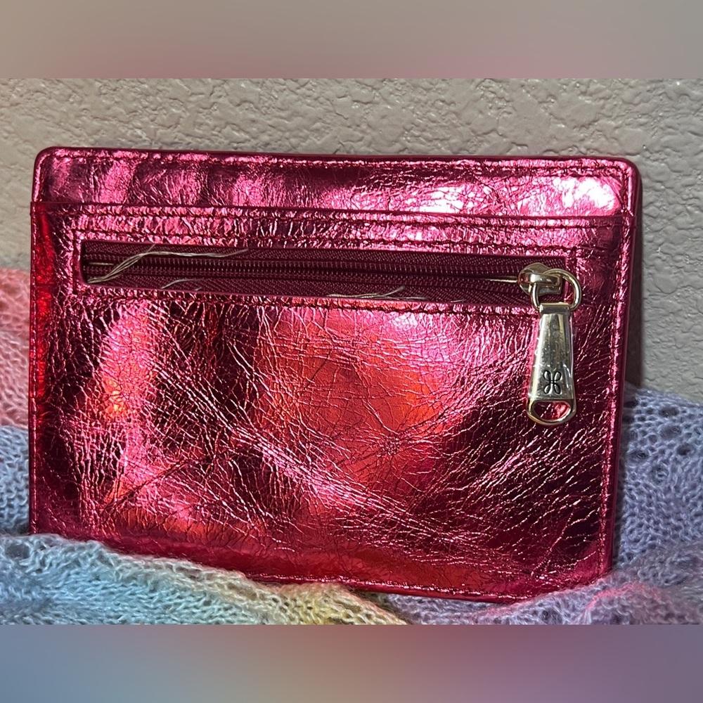 Shiny Strawberry Pink HOBO Card Holder 2” x 4”